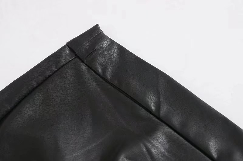 paquete sexy cadera falda de cuero con volantes nihaostyles ropa al por mayor NSAM85359