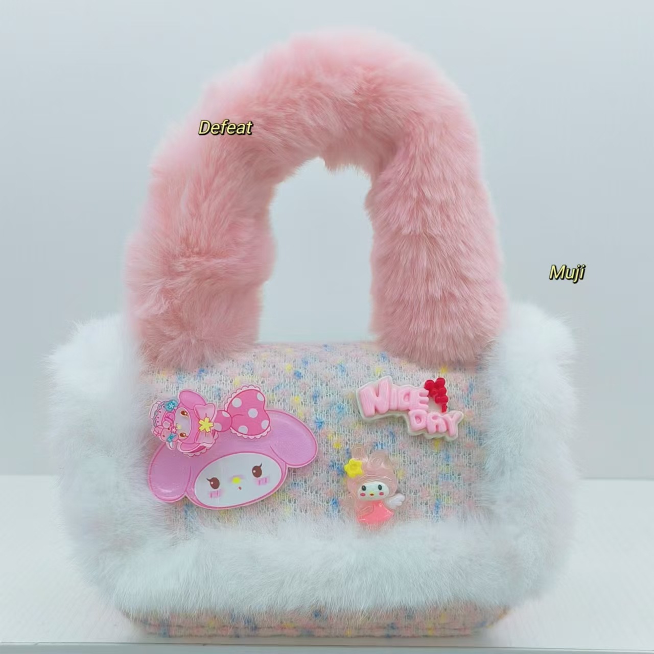 Bolso de peluche, bolso de hombro, bolso de mochila, bolso de cambio, bolso de accesorios, bolso de princesa para niños.
