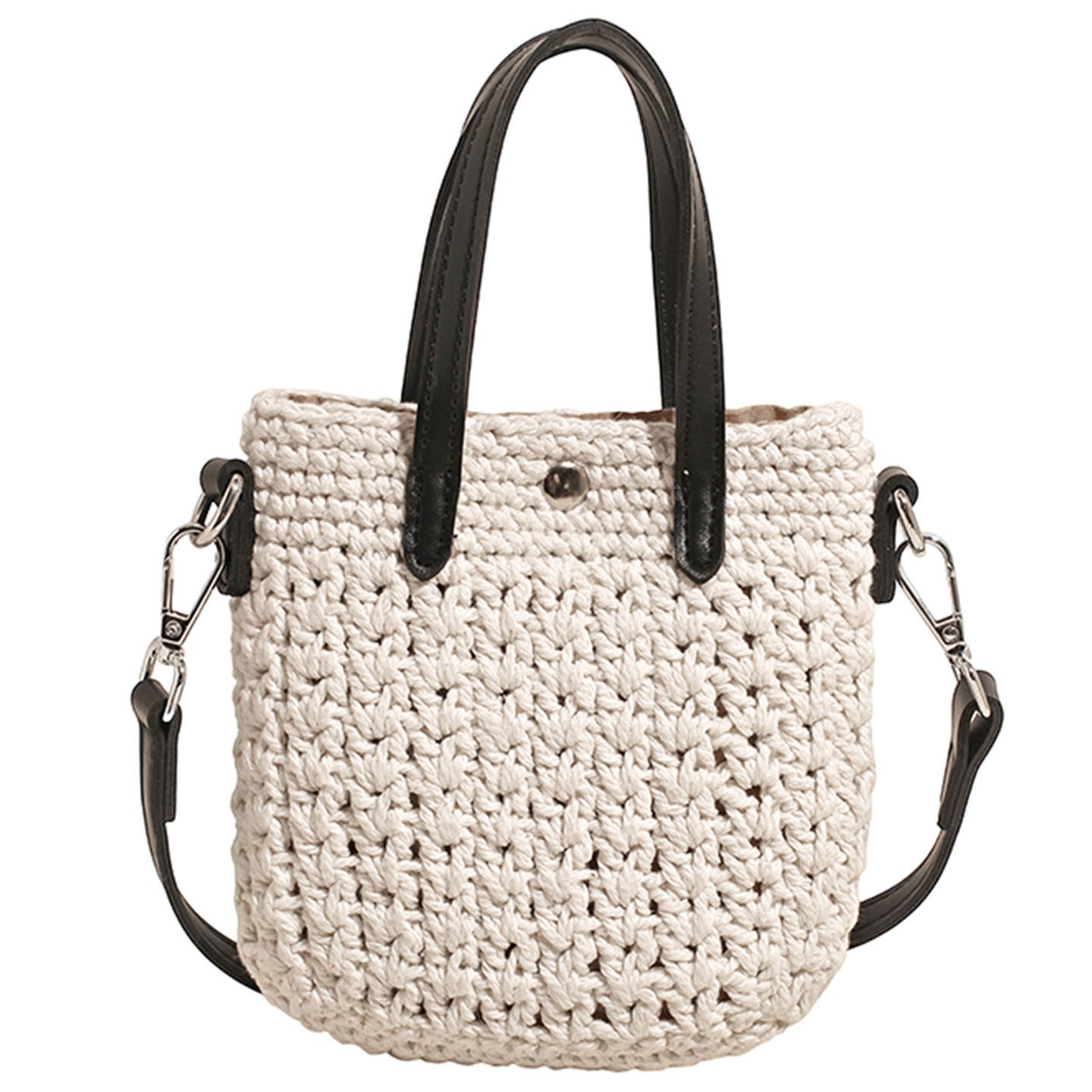 Verano 2026 bolsas populares de teléfonos móviles temperamento súper caliente hombro único nuevo tejido de moda nicho bolso de moda