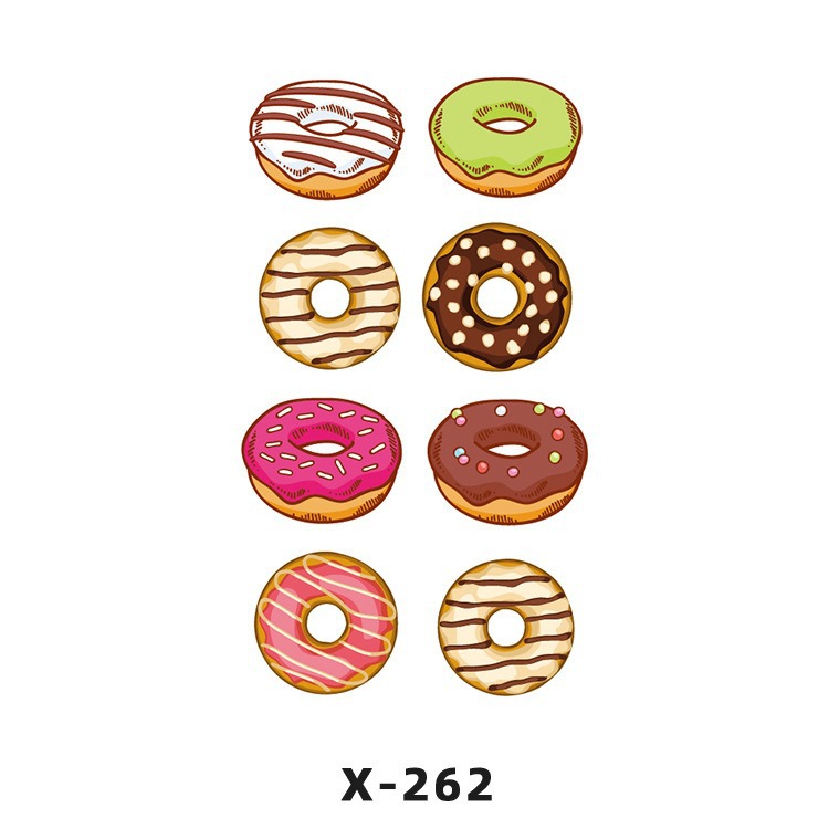 Arco de flor pequeña pegatinas de tatuaje fresco 3D dibujos animados transfronterizo Henna rosa impermeable texto en inglés pegatinas de tatuaje