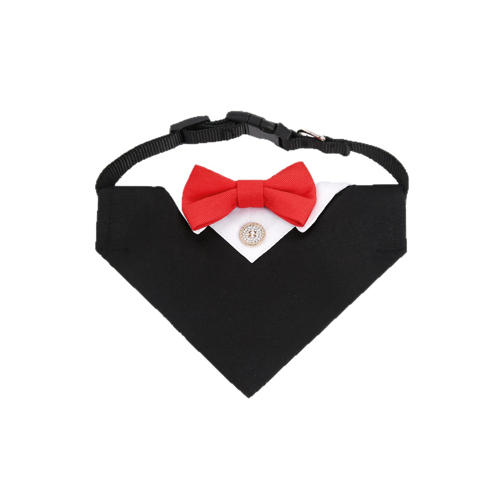 Navidad Año Nuevo transfronterizo perro británico estilo boda traje perro collar toallas de saliva para mascotas toallas de triángulo