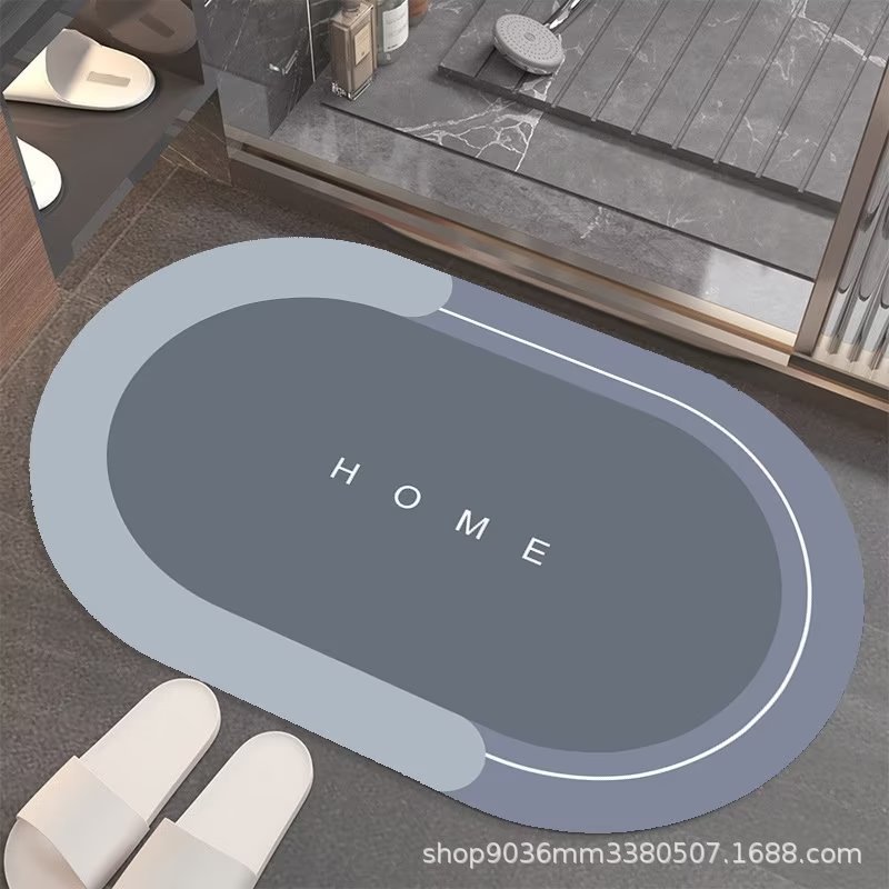 욕실 바닥 매트 화장실 발 매트 도어 규조류 진흙 흡수 매트 화장실 욕실 미끄럼 방지 매트 크로스 보더 독점