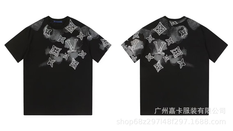 跨境25ss驴家高品质时尚短袖潮牌外贸经典款男女同款T恤透气棉质|undefined