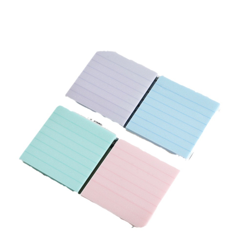 Spot al por mayor línea transversal de perla transparente esmerilado pegatinas de notas fuertes pegatinas de notas de alto valor facial ins viento pegatinas