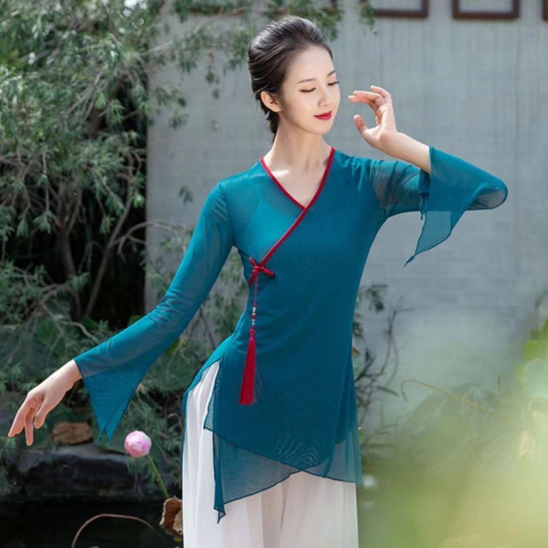 Neoclassical Dance Practice Clothes, Dance Gauze Clothes, Female Art Examination Body Suits, Elegant Modern Ethnic Clothes, Stroke Body Rhyme Clothes Factory