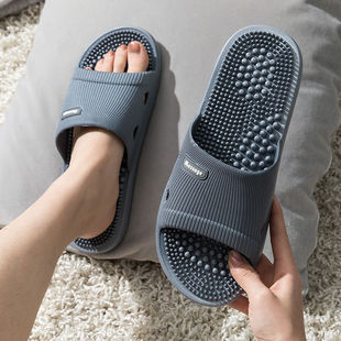 Massage Slippers for Men New Anti-Slip Home Use Indoor Soft Bottom Bathroom Bathing Comfortable Cool Men's Summer