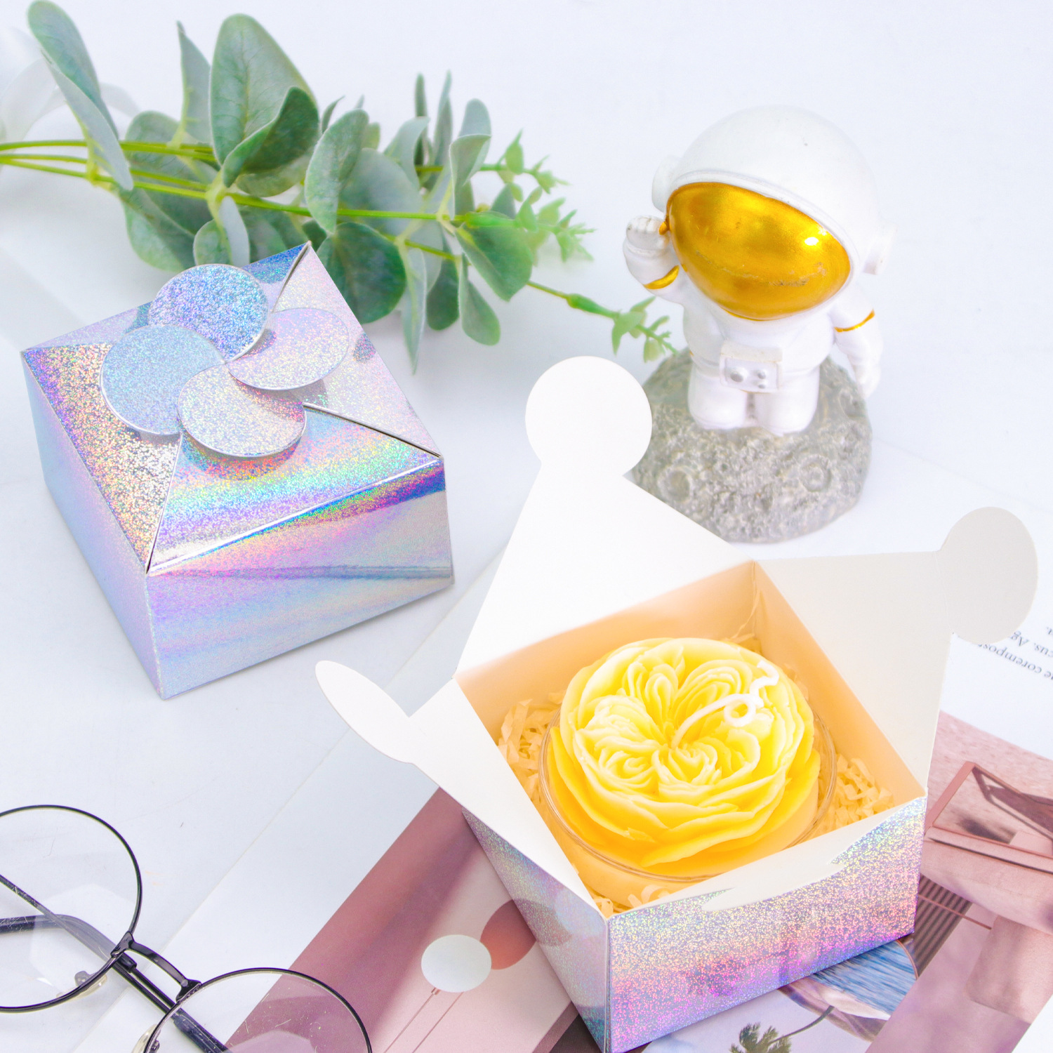 13g Weight Gift Box Event & Party Supplies 1 Piece Quantity Holiday, Wedding, Party Occasion Wedding Festival Solid Color Pattern Wedding Solid Color Paper Holiday Wedding Party Gift Box Gift Wrapping Supplies 17