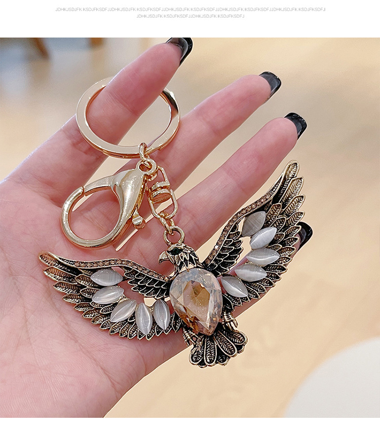 Elegant Classical American Style Zinc Alloy Eagle Adults Men's Unisex Bag Pendant Keychain display picture 4