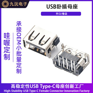 USB���w90���Բ��B�����p���ֱ߅���L=6.3/6.5mmĸ�����ֱ��ʽ