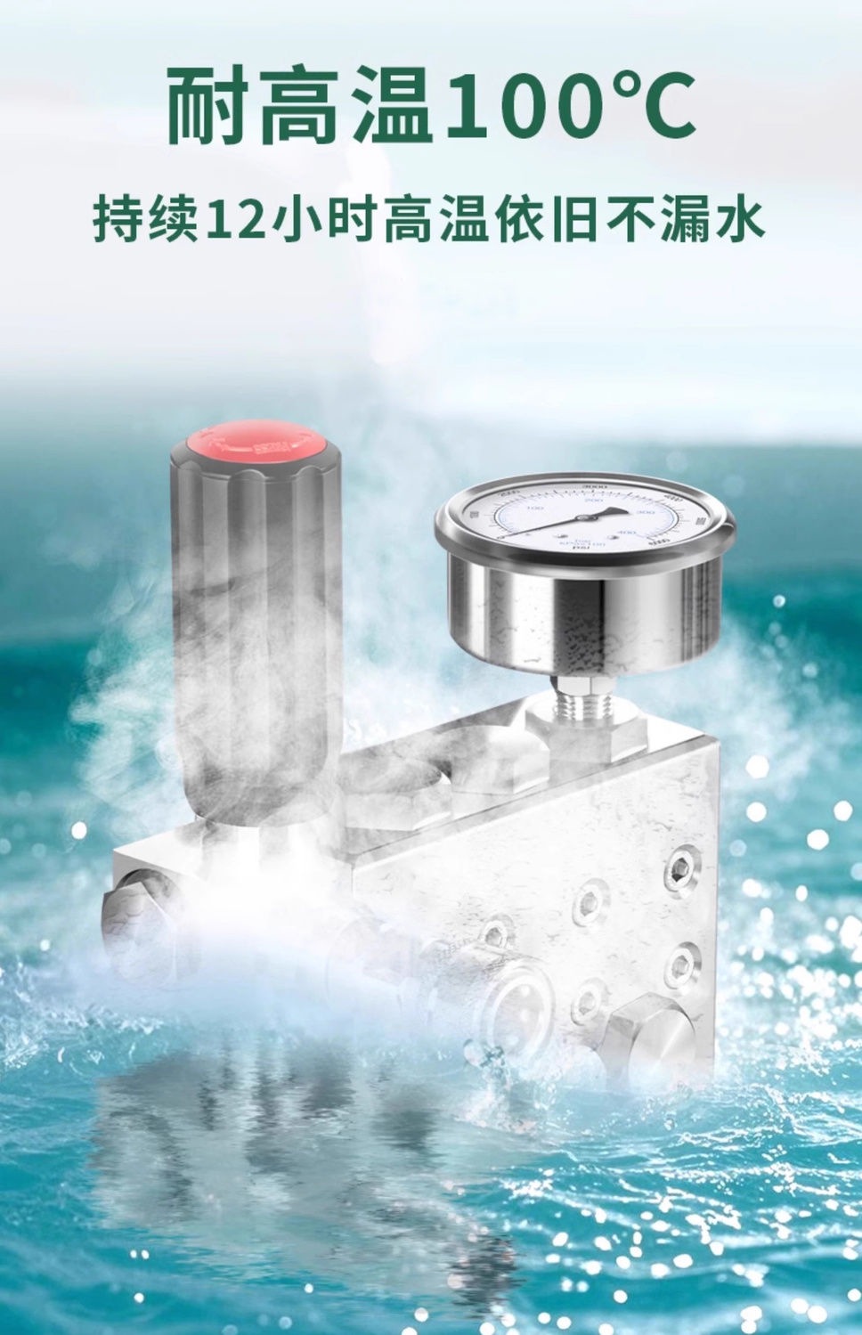 Black Cat High Temperature and High Pressure Hot Water Cleaning Machine Car Washing Machine Commercial Kitchen Heavy Oil Stain Anti-Corrosion Acid and Alkali Disinfection Gun