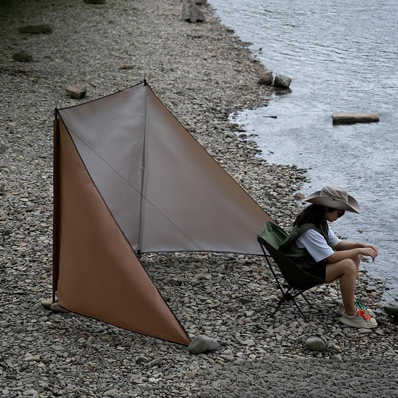 Outdoor Stove Wind Shield Camping Windproof Cloth Screen Tent Enclosure Windproof Wall Beach Privacy Screen Curtain