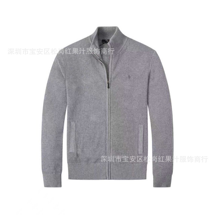 2551 New Men's Cotton High-Neck Zipper Sweater, Men's Winter Solid Color Slim-Fit Cardigan, Casual Business Knitwear 2551 New Men's Cotton High-Neck Zipper Sweater, Men's Winter Solid Color Slim-Fit Cardigan, Casual Business Knitwear