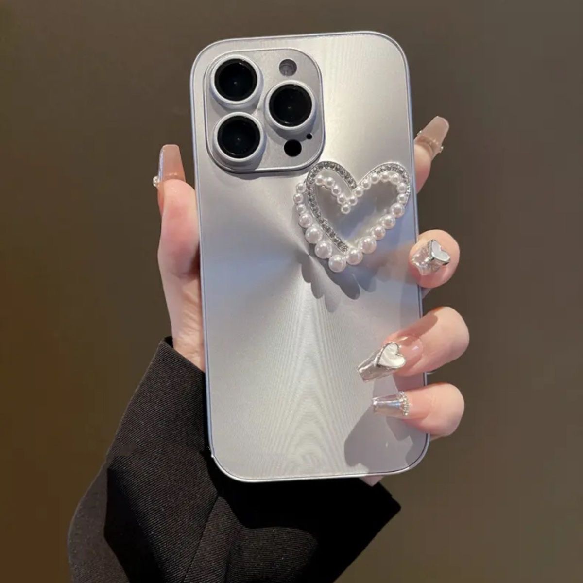 Aurora estéreo perla love iPhone16 Premium Sense 15ProMax Funda para teléfono móvil Apple 13 Hombres y mujeres 12