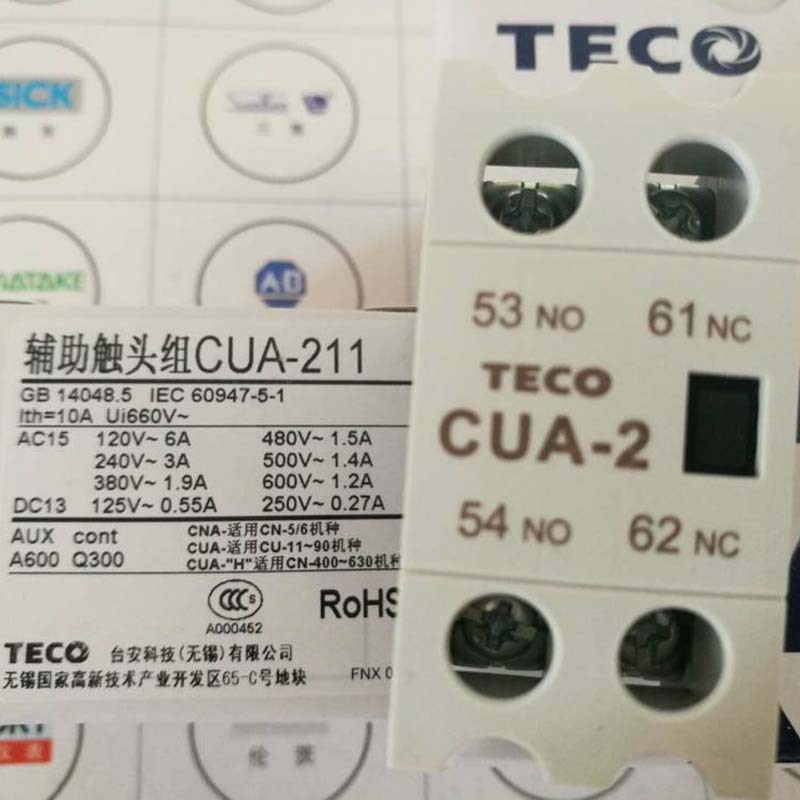 全新台安接触器辅助触头CUA-211原装CUA-220一开一闭二常开二常闭