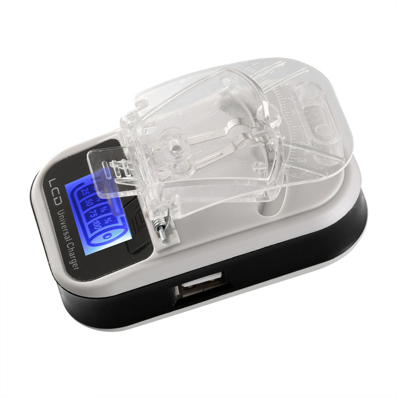 LCD液晶充电器欧规万能充美规七彩跑马灯充澳规充电器跨境货源