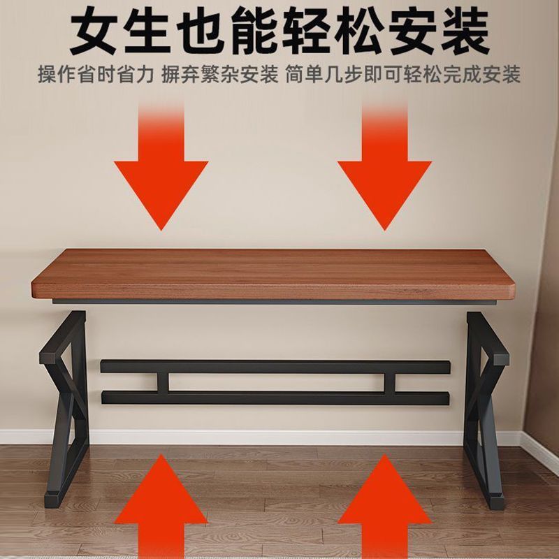 Solid Wood Home Computer Desk Desk Office Desk Desktop Student Bedroom Home Double Simple E-Sports