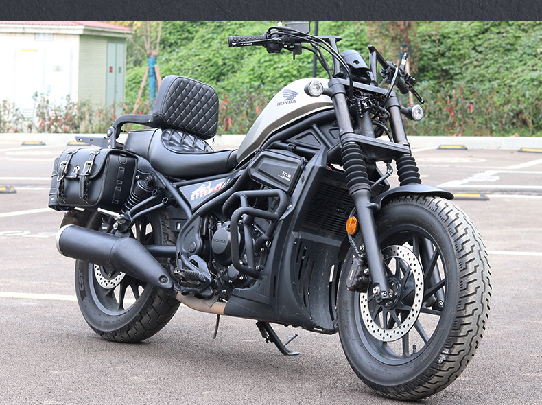 Suitable for Honda Cm300 Guard Bar Cl300 Bumper Folding Backrest Rear Rack Accessories Quick-Release Side Bag Modification
