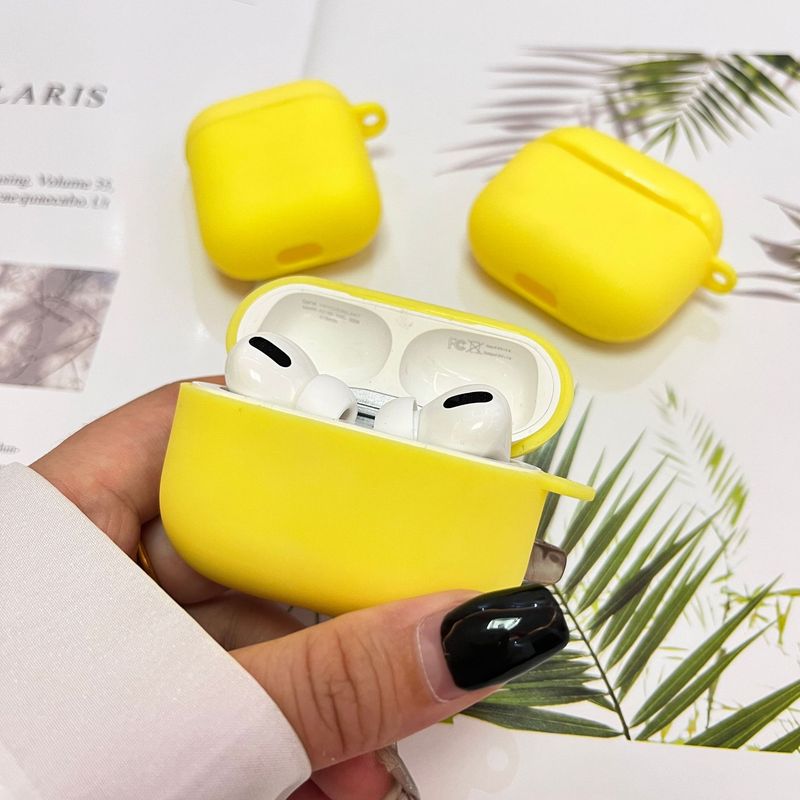 Airpods1/2世代pro新3世代保護カバーフロストtpu純色リンゴbluetoothイヤホンカバーを適用|undefined