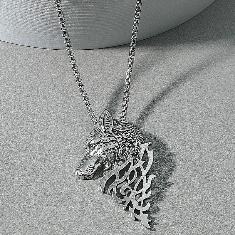 Animal Alloy Titanium Steel Men's Necklace display picture 2