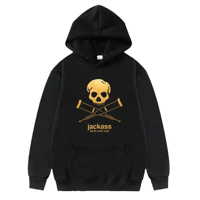 【Cross-border European size】New Jackass Best and Last Fashion Logo Hoodies 【Cross-border European size】New Jackass Best and Last Fashion Logo Hoodies