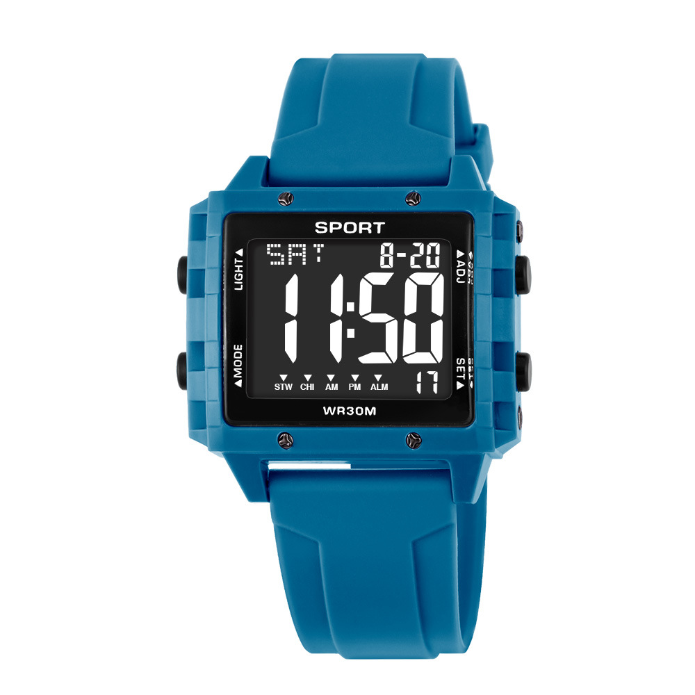 Reloj electrónico de visualización digital de moda creativa venta caliente al aire libre estudiantes alarma cronometrador reloj electrónico de luz nocturna al por mayor