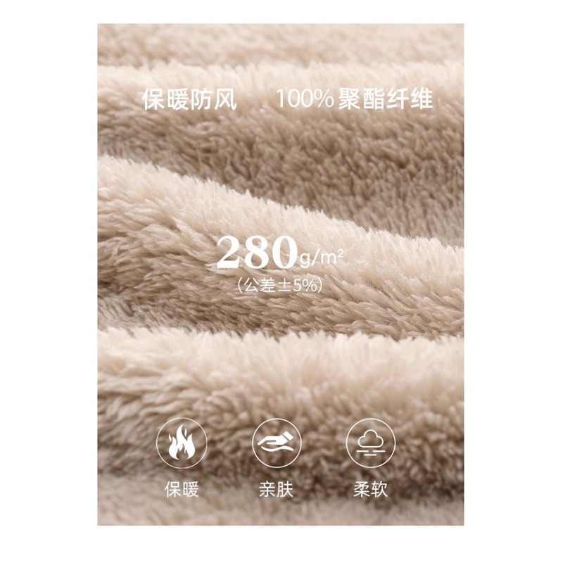 拉链无帽摇粒绒女秋装上衣外套 复古风秋冬新款上衣女装出游穿搭|undefined