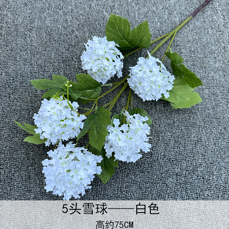 5 bolas de nieve, blancas