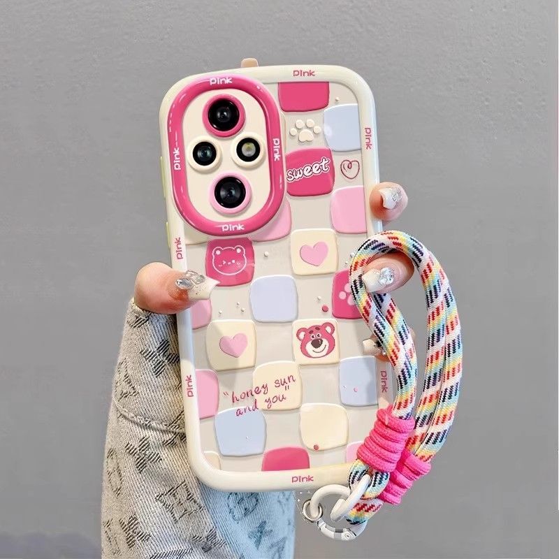 Suitable for Honor 400Pro Mobile Phone Case with High Appearance and Appearance Control Honor300 Non-Colliding Model 200 Super Hot Pink Bear Suitable for Honor 400Pro Mobile Phone Case with High Appearance and Appearance Control Honor300 Non-Colliding Model 200 Super Hot Pink Bear