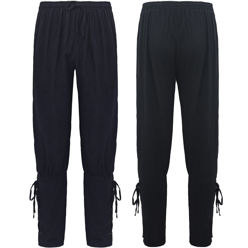 Wish Amazon Casual Pants Men's Summer Men's Pants Ankle Strap Pants Medieval Pirate Ship Quick-Drying Pants in Stock
