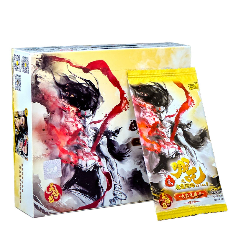 Подлинный Нэжа: Демон Чад Sea Card Spirit Flame Pack Whole Box Movie Series Нэжа Карта Ao Bing Оптовая