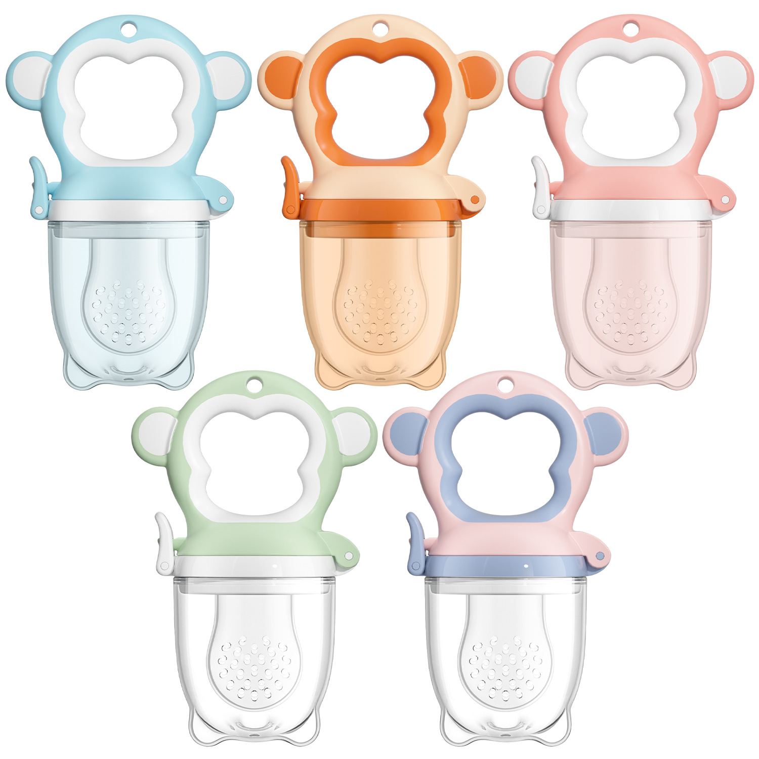 Venta caliente transfronteriza al por mayor suplemento alimenticio para bebés chupete de silicona de grado alimenticio de frutas y verduras