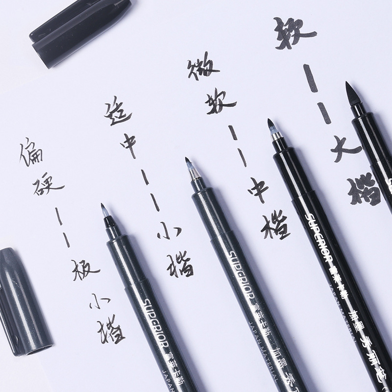Xiupu Fulai Kaole Xiuli pluma suave práctica de caligrafía Pluma de firma muy pequeña escritura regular mediana escritura regular pluma grande de escritura regular