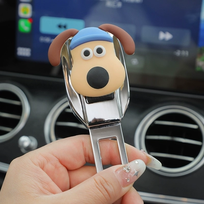 Connector Alloy Adjustable Fixed | Seat belt shoulder pad - blue-hat-chief-dog-1-pack