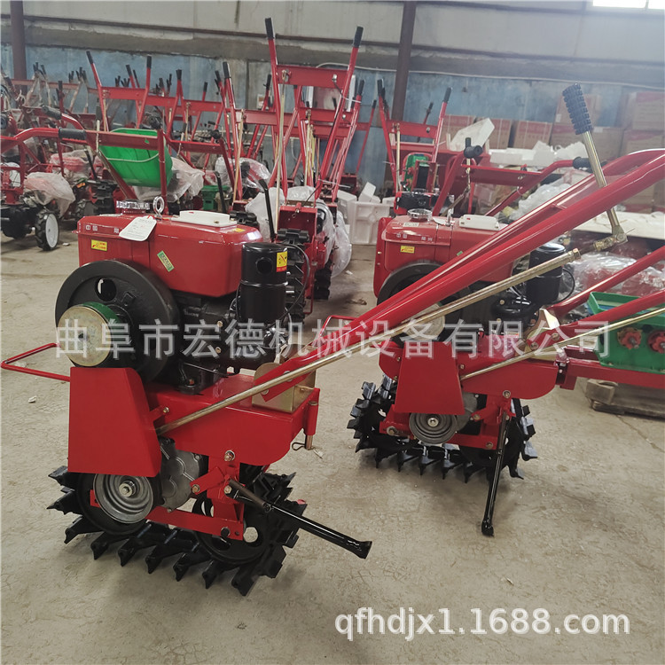 柴油链轨除草趟地机 轻松易操作山地犁地机 独轮翻地机