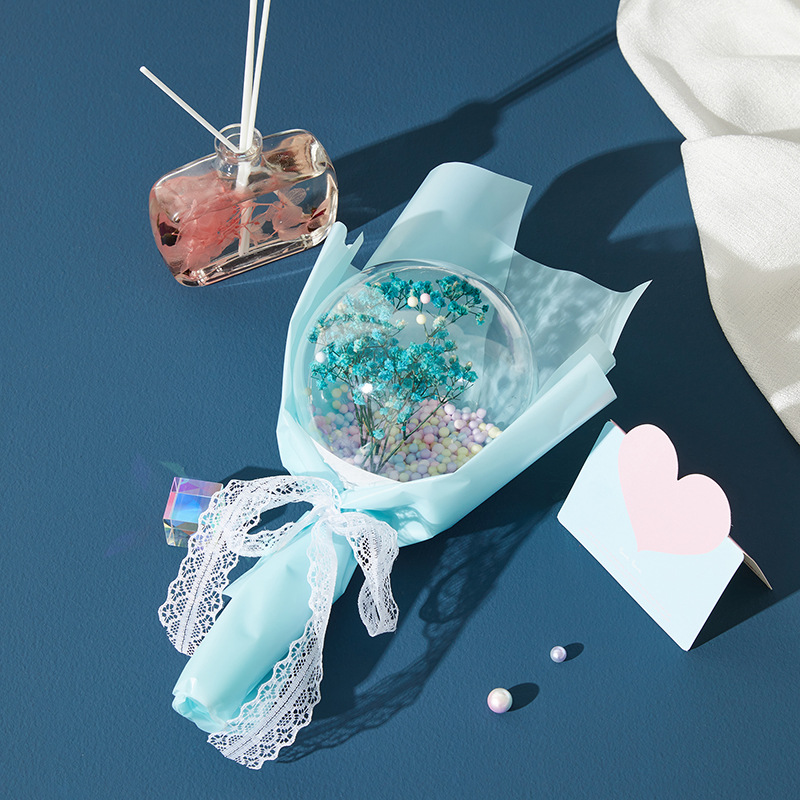 三八節女王節禮物網紅滿天星花束波波球送女神地推創意禮品批發