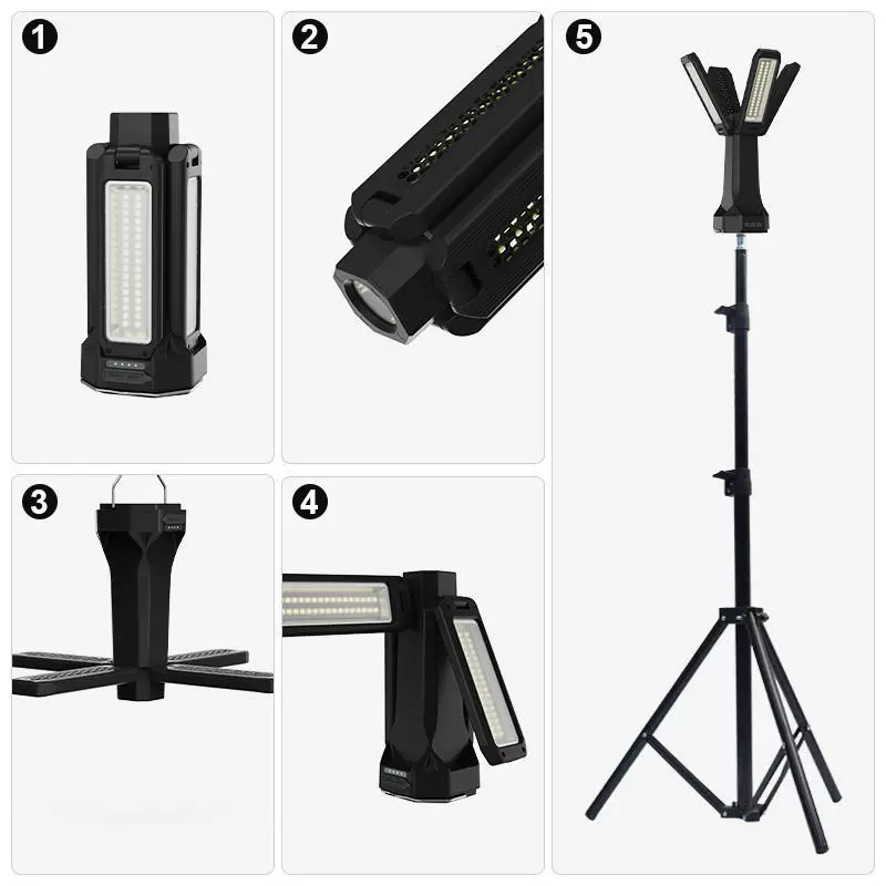 Travel foldable LED garden lights for camping