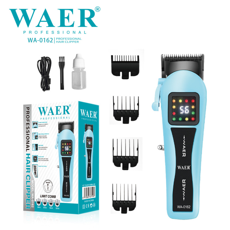 WAER亚马逊跨境USB液显电推剪成人婴儿童理发剪家用剃发器 理发器|undefined