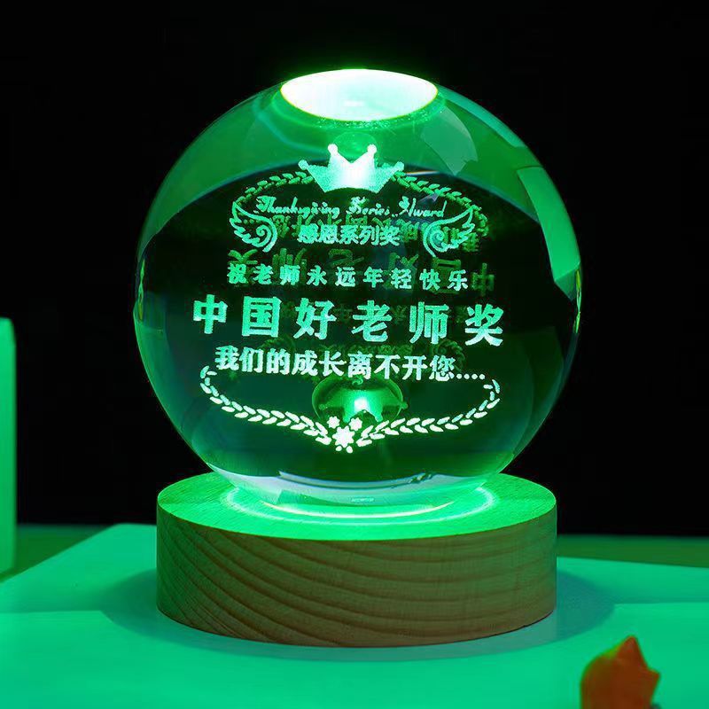 Cielo estrellado luminoso bola de cristal decoración Sol Galaxy Regalo de Cumpleaños luz de la noche regalo del Día de San Valentín de Navidad