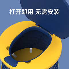 P616 Car-Used Children's Folding Toilet Seat and Urinal for Boys and Girls, Portable for Outdoor Travel, Child Car Urinal