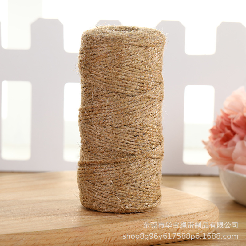 厂家批发天然麻绳  1-60mm装饰绳猫爬绳拔河绳 diy黄麻绳吊牌绳