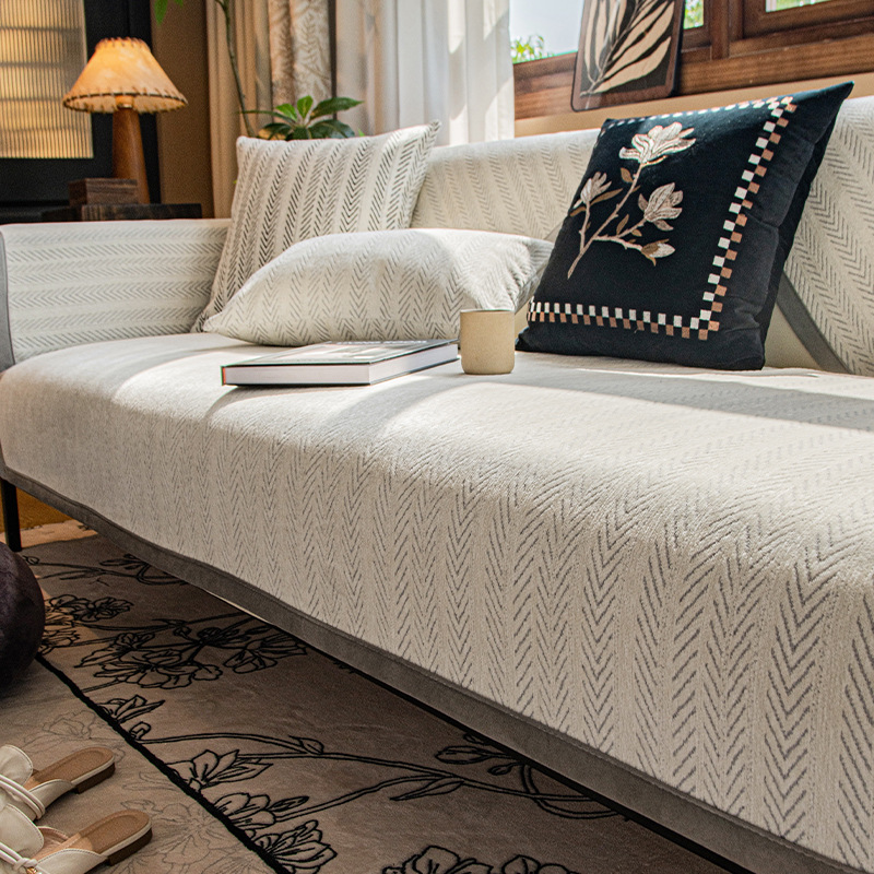 Fishbone Stripe - Grey pálido