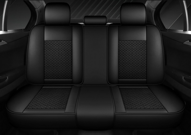 2025 New Model Full-Cover Integrated Leather/Ice Silk All-Season Universal Car Seat Cushion