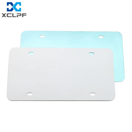 Blank license plate aluminum plate with heat transfer for US regulations, blank whiteboard, US regulation 6x12 inch heat sublimation aluminum plate license plate
