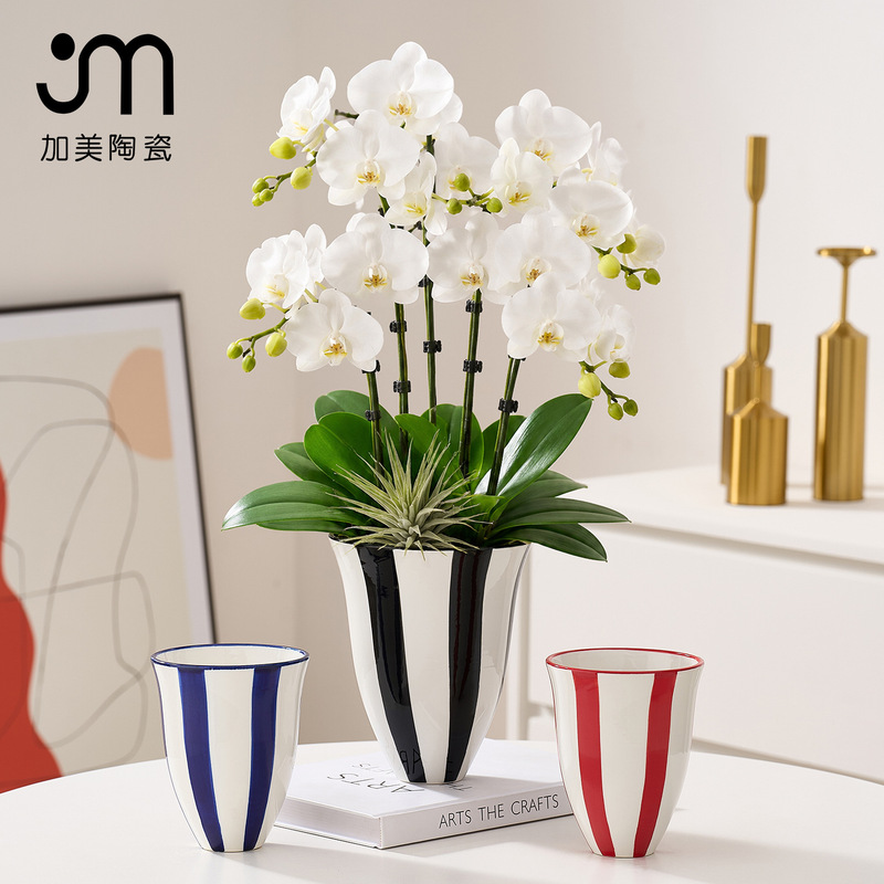 Ceramic Flower Pots Direct from the Manufacturer, Creative and Personalized, High-End Containers for Hotels, Guesthouses, and Home Decor, Suitable for Phalaenopsis Orchids Ceramic Flower Pots Direct from the Manufacturer, Creative and Personalized, High-End Containers for Hotels, Guesthouses, and Home Decor, Suitable for Phalaenopsis Orchids