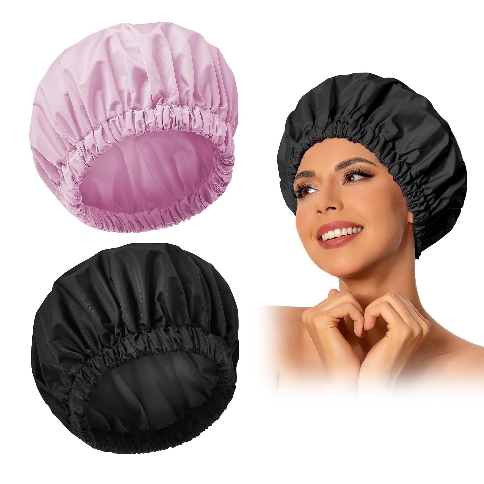 Summer Amazon Single-Layer Waterproof Shower Cap Hair Care Bath Shower Cap Long Hair Women's Oil Cap Bath Hair Care Cap