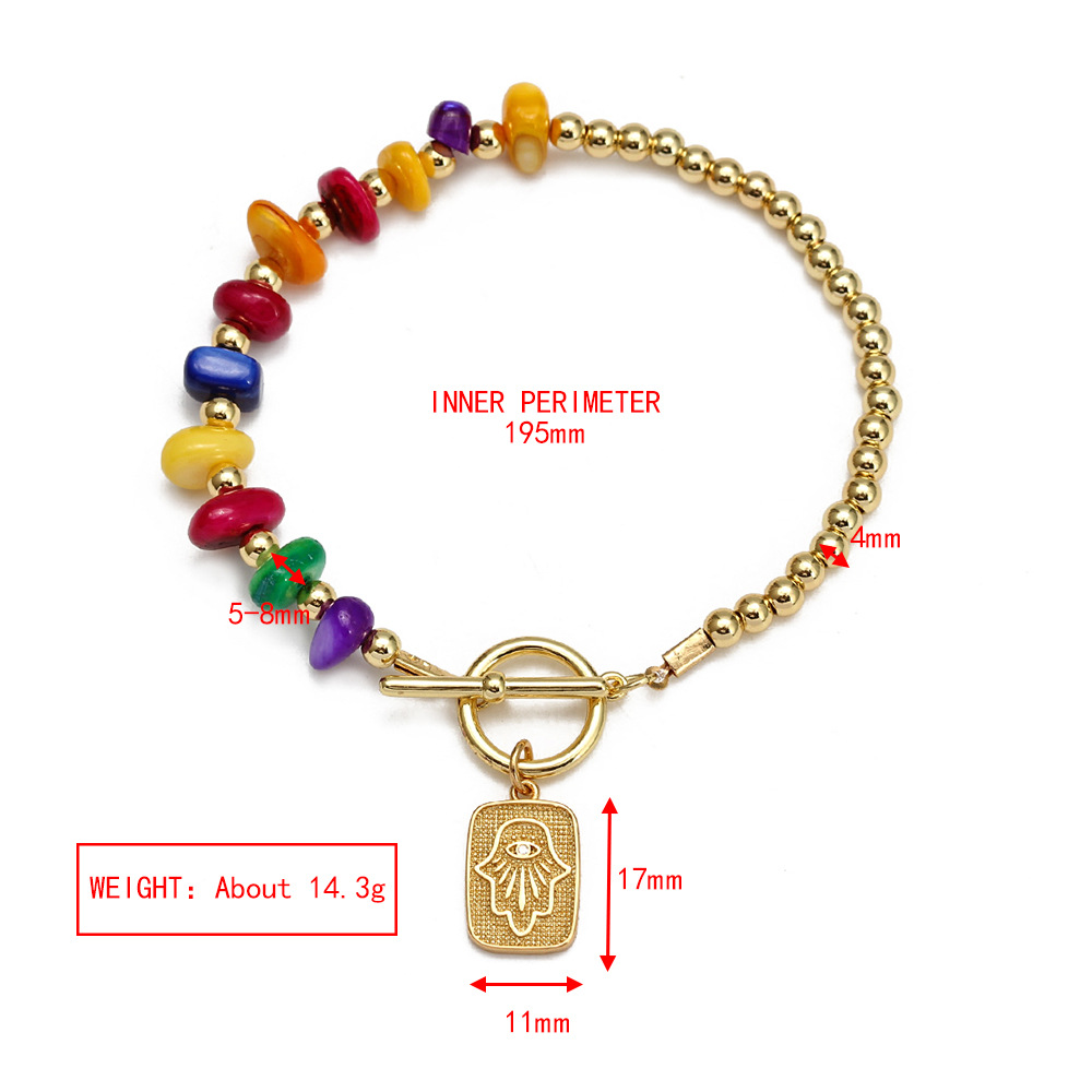 15g Weight Bracelets Classification 1 Piece Quantity Daily Occasion Copper Material Eye Pattern Unisex Gender Plating Design Fashion Style Fashion Eye Copper Plating Bracelets 1 Piece 8
