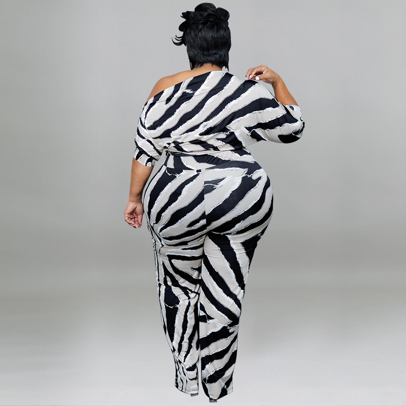 Women's Clothing Plus Size Women's Sexy Off-Shoulder Jumpsuit Long Sleeve For Formal & Casual For Women Plus Size_ecoleips.com