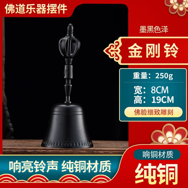 Sichuan Ripped Bell Black 19 cm High 1