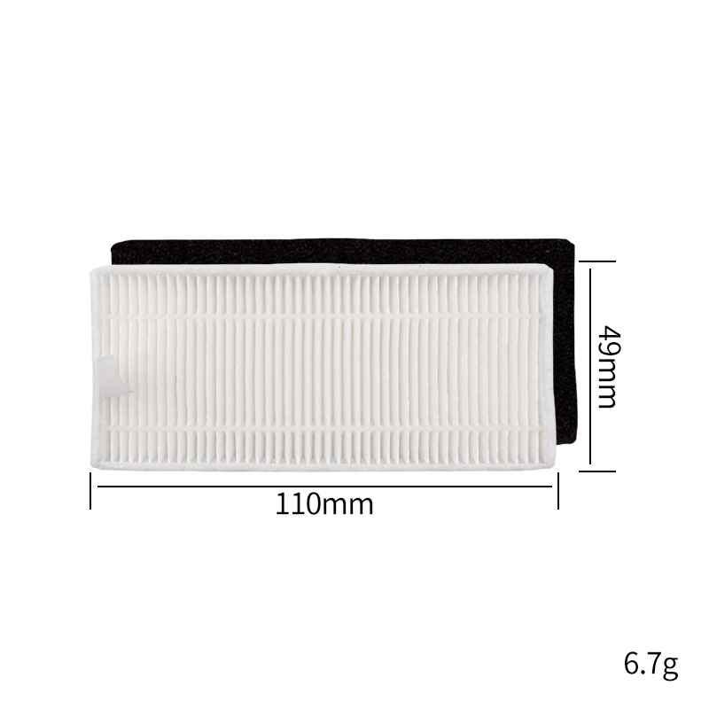 Conveniente para los accesorios del barredor de eufy cepillo lateral 11s 15C 30C 35C cubierta principal del cepillo del rodillo cepillo lateral Pantalla de filtro de eficiencia primaria