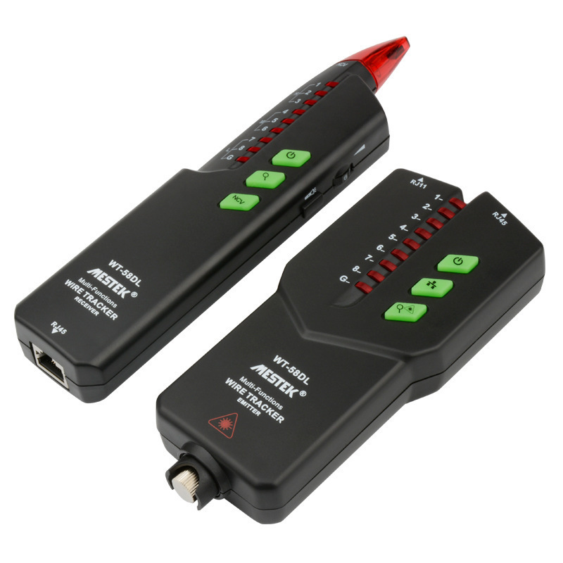 MESTEK迈斯泰克WT-58DL高精度多功能抗干扰POE巡线仪网络线寻线仪